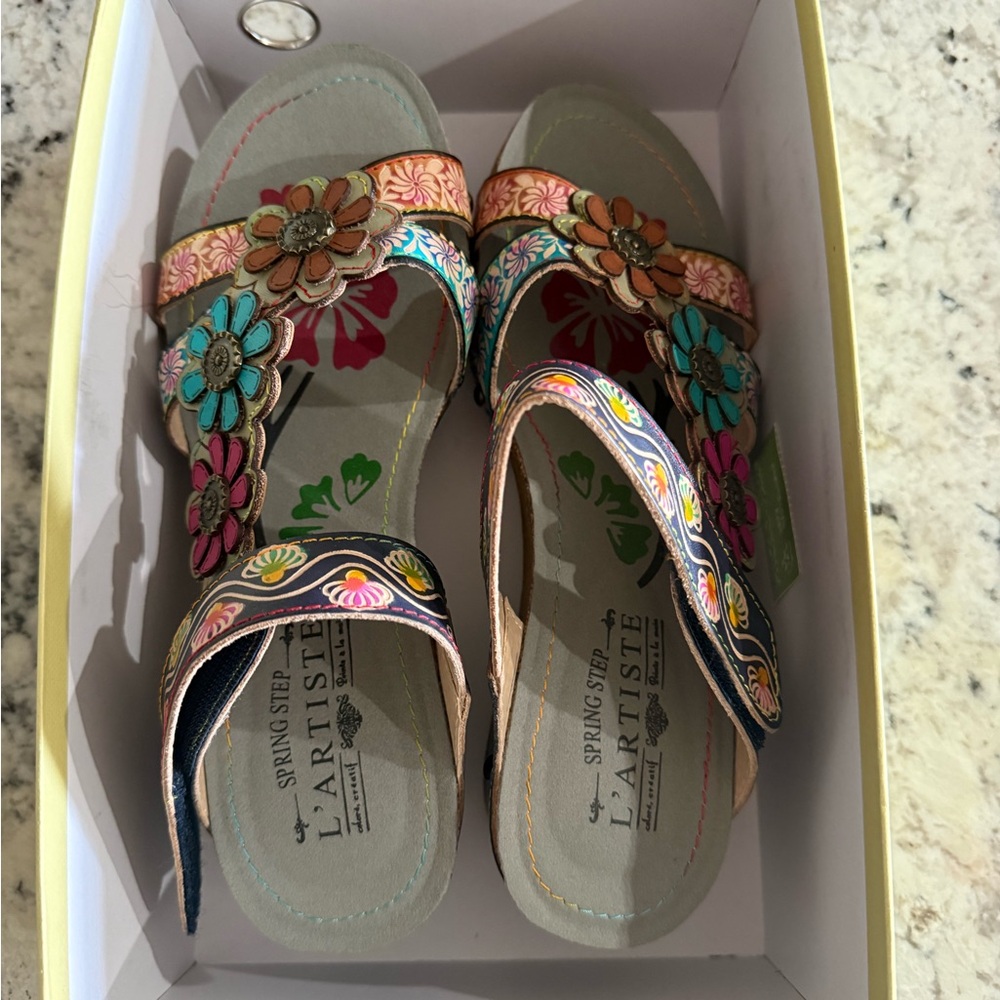 Spring Step L’Artiste Delight Slide Sandals - Picture 4 of 5